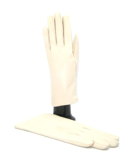 Sermoneta Gloves Guanto Nappa foderato cashmere Panna Super sconto