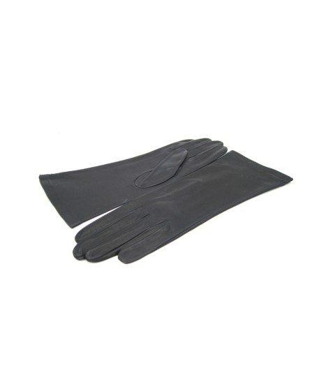 Sermoneta Gloves Guanto Nappa 4bt foderato seta Navy Limitato a 3 giorni