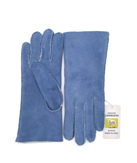 Sermoneta Gloves Guanto Montone cucito a mano Denim In Linea