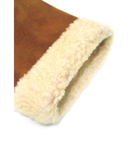 Sermoneta Gloves Guanto Montone cucito a mano Tan Qualità