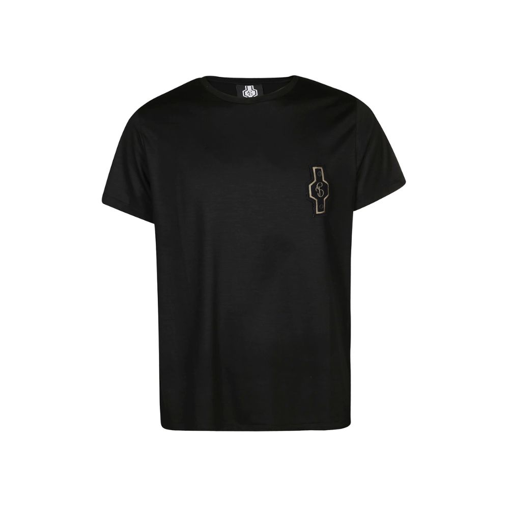 Stories Milano T-SHIRT REGULAR + PATCH – BLACK Vendita