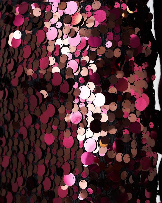 Suoli Gonna Longuette In Macro Paillettes Nuova