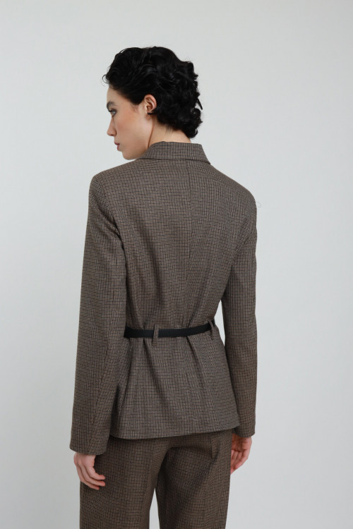Susy Mix Giacca Check Pied de Poule Soddisfazione Garantita