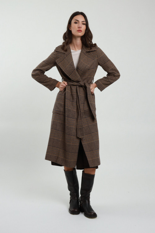 Susy Mix Cappotto Check Qualità Garantita