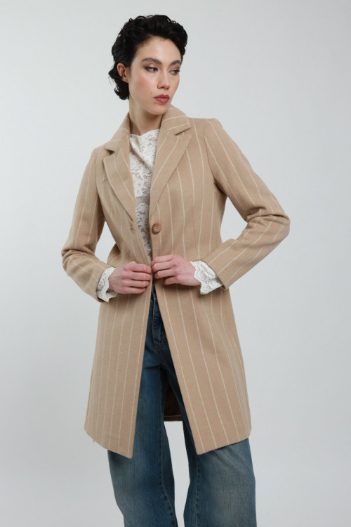 Susy Mix Cappotto Gessato Acquista Ora