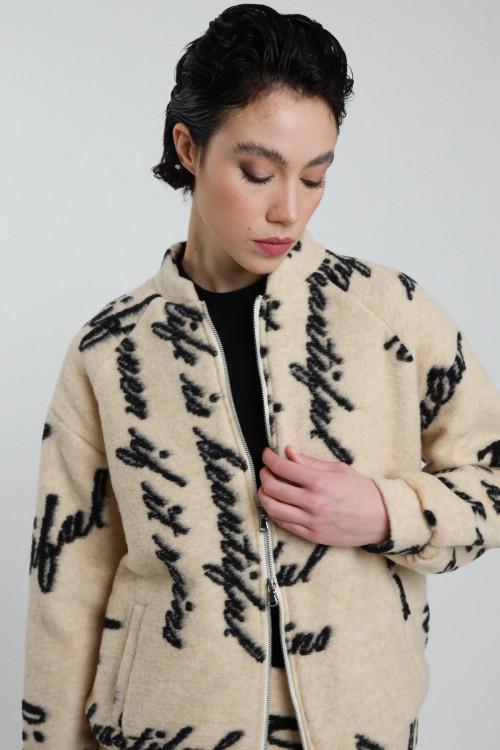 Susy Mix Bomber in Lana Cotta Shopping Online