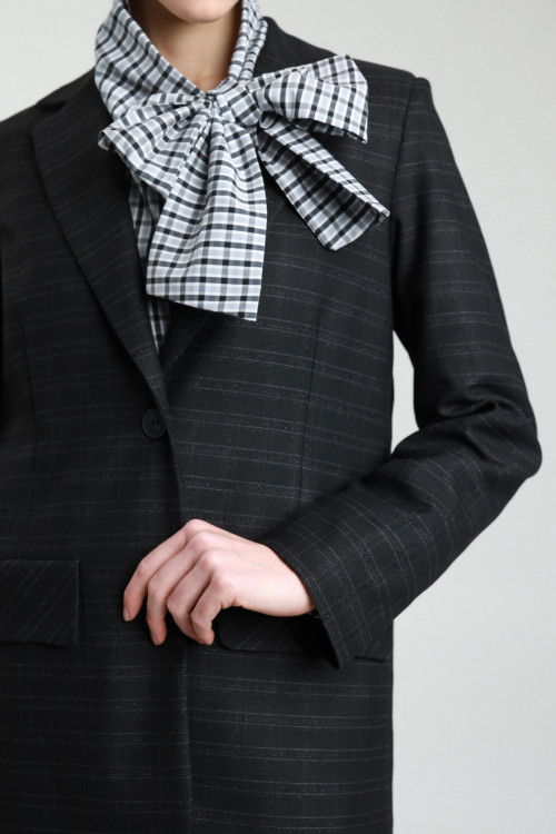 Susy Mix Giacca Check Lurex Presa