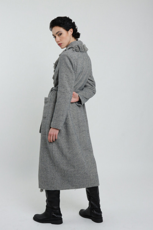 Susy Mix Cappotto con Frange Online