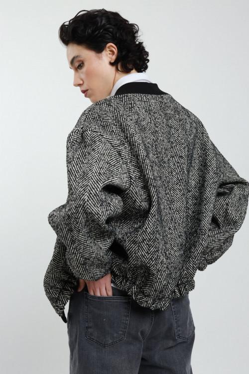 Susy Mix Bomber Spinato con Spille Saldi