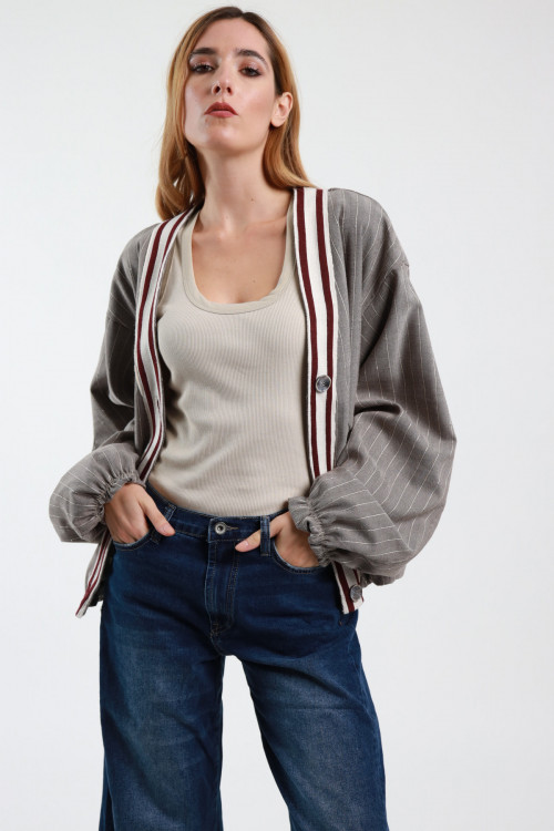 Susy Mix Giacca College Gessata Offerte