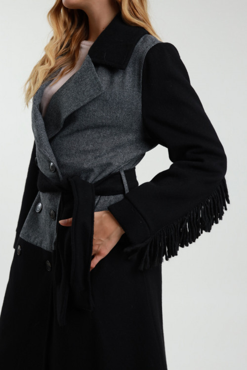Susy Mix Cappotto Con Cintura Vendita Economica