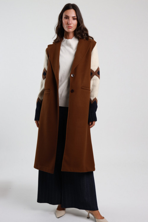 Susy Mix Cappotto Maniche Maglia In Saldo
