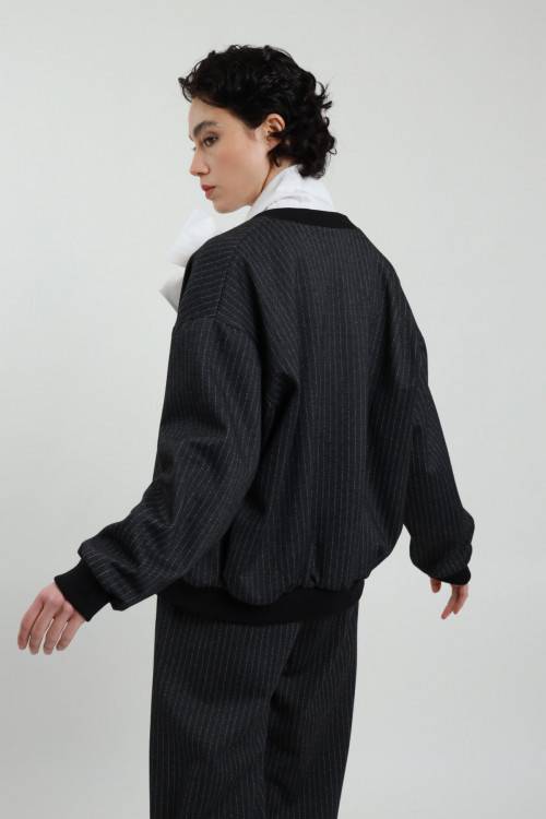 Susy Mix Bomber Gessato Prezzo di fabbrica