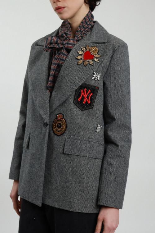 Susy Mix Giacca Spinata Patch Offerta speciale