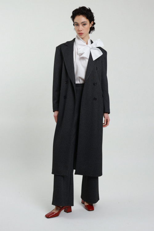 Susy Mix Cappotto Gessato Comprare a buon mercato