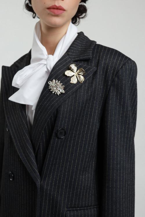 Susy Mix Cappotto Gessato Comprare a buon mercato