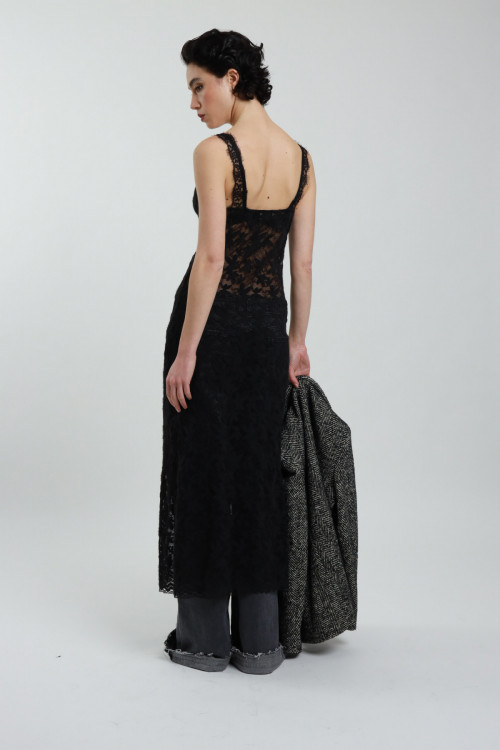 Susy Mix Abito Sottoveste in Pizzo Vendite stagionali