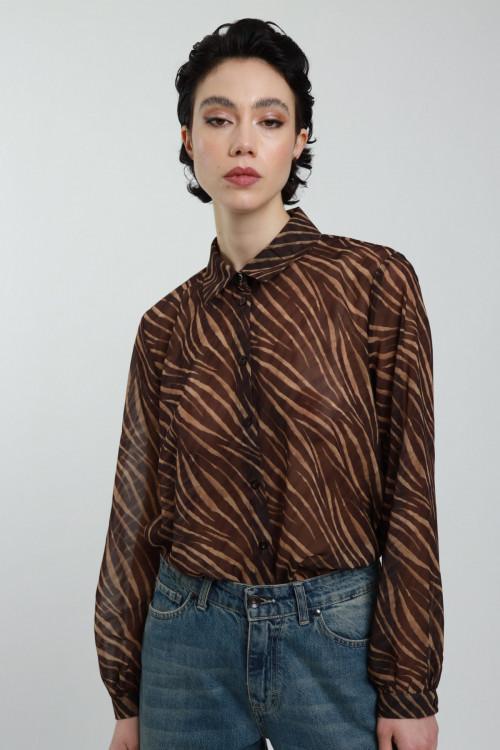 Susy Mix Camicia Fantasia Zebrata Solo un giorno rimasto