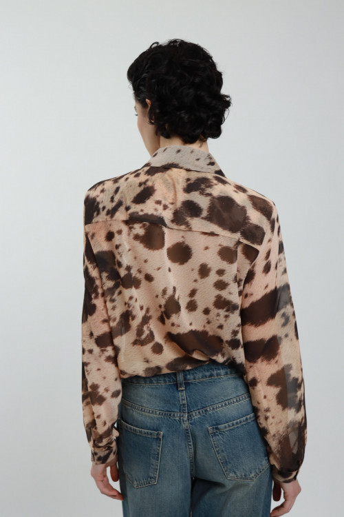 Susy Mix Camicia Fantasia Animalier Enormi sconti