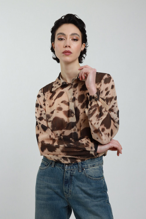 Susy Mix Camicia Fantasia Animalier Enormi sconti
