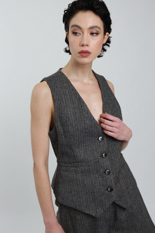 Susy Mix Gilet Spigato Black Friday Prezzi