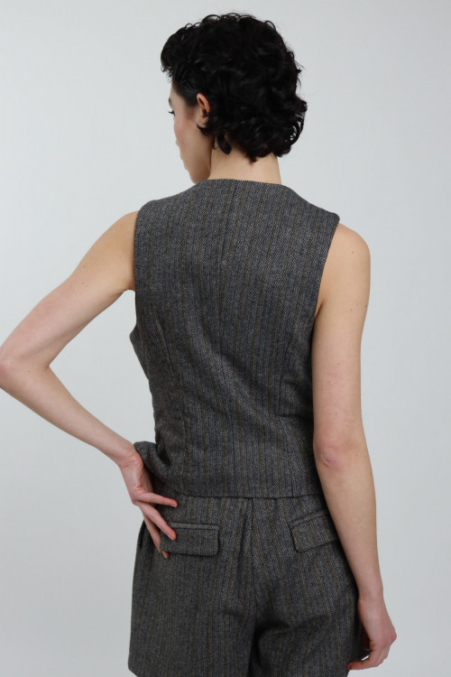 Susy Mix Gilet Spigato Black Friday Prezzi