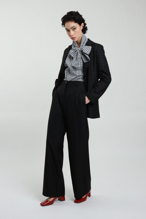 Susy Mix Pantalone Dritto Check Italia