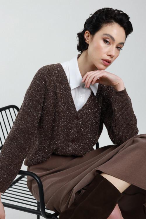 Susy Mix Cardigan Lurex Nuovo