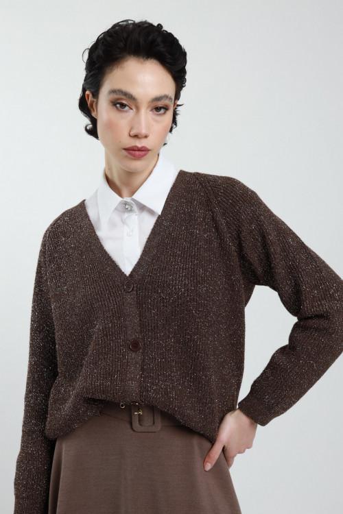 Susy Mix Cardigan Lurex Nuovo