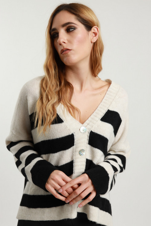 Susy Mix Cardigan Righe Convenienza