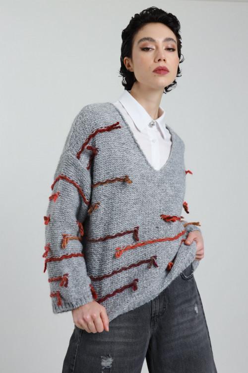 Susy Mix Maglione Fili Colorati Fornitura limitata
