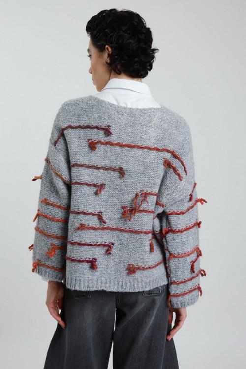 Susy Mix Maglione Fili Colorati Fornitura limitata