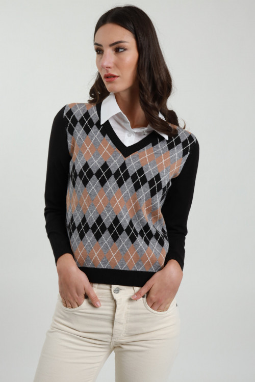 Susy Mix Maglia Rombi Cyber Monday