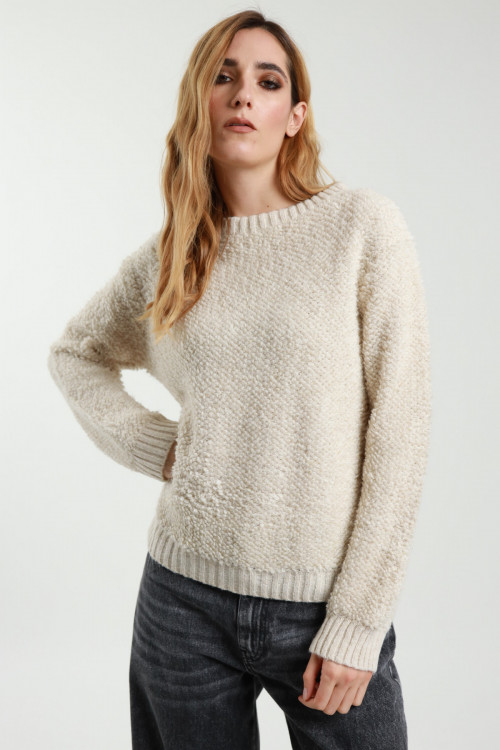 Susy Mix Pull Girocollo Bouclè Vendita calda