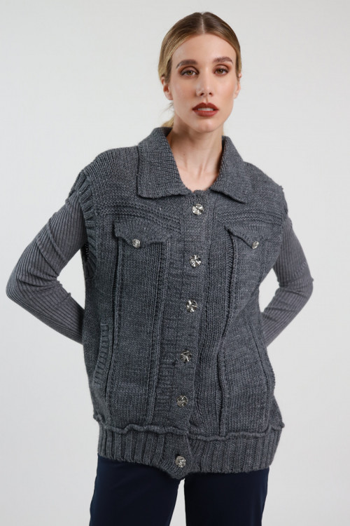 Susy Mix Gilet in Maglia Fino al 65% di sconto