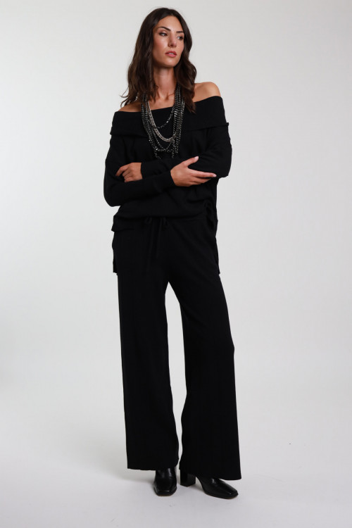 Susy Mix Pantaloni In Maglia Con Coulisse Enormi sconti