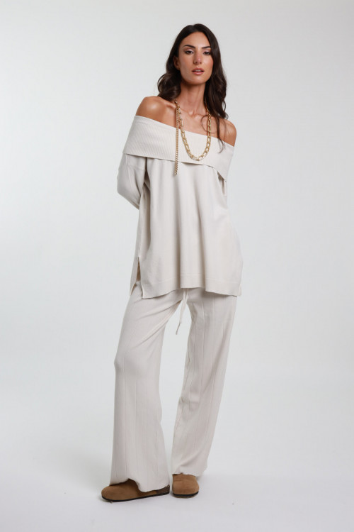 Susy Mix Pantaloni In Maglia Con Coulisse Enormi sconti