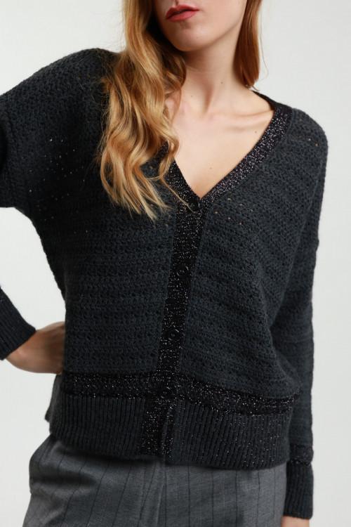 Susy Mix Cardigan Lurex Qualità