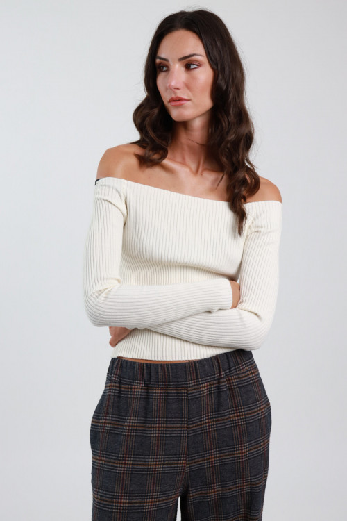 Susy Mix Maglia con Spalle Scoperte Negozi Online