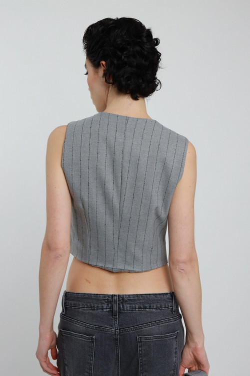 Susy Mix Gilet Gessato Sottocosto
