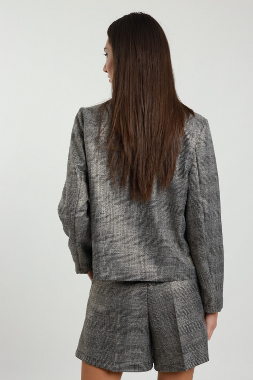 Susy Mix Blazer Doppiopetto Check Sconto