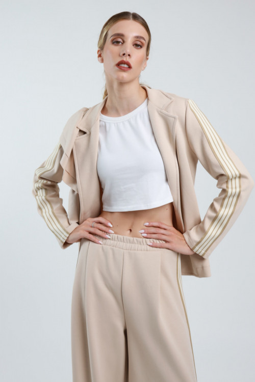 Susy Mix Blazer con Rouges e Banda Laterale Hotsell