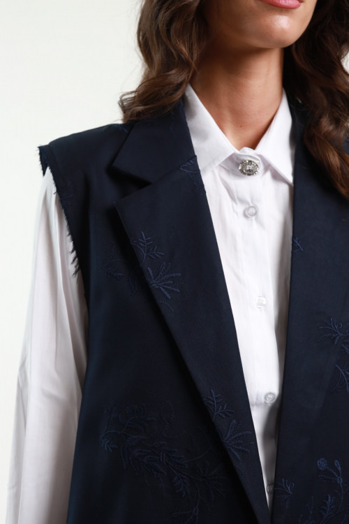 Susy Mix Gilet Ricamato Vendita Economica