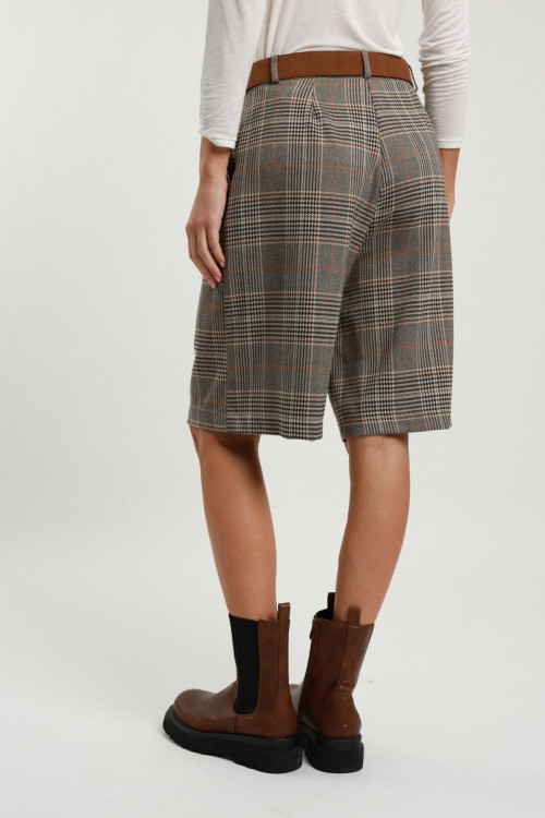 Susy Mix Bermuda Check con Cintura Spedizione gratuita