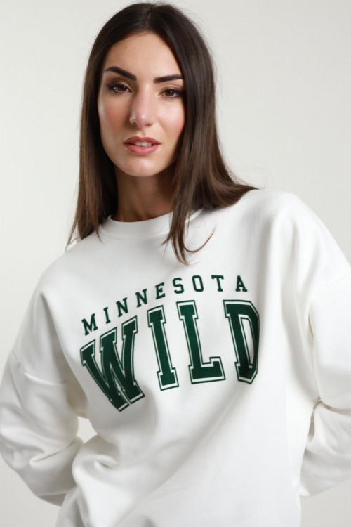 Susy Mix Felpa Girocollo Minnesota Comprane uno, ottenene uno gratis