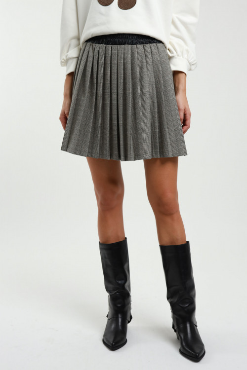 Susy Mix Minigonna Check Plissé 50% di sconto con spedizione gratuita