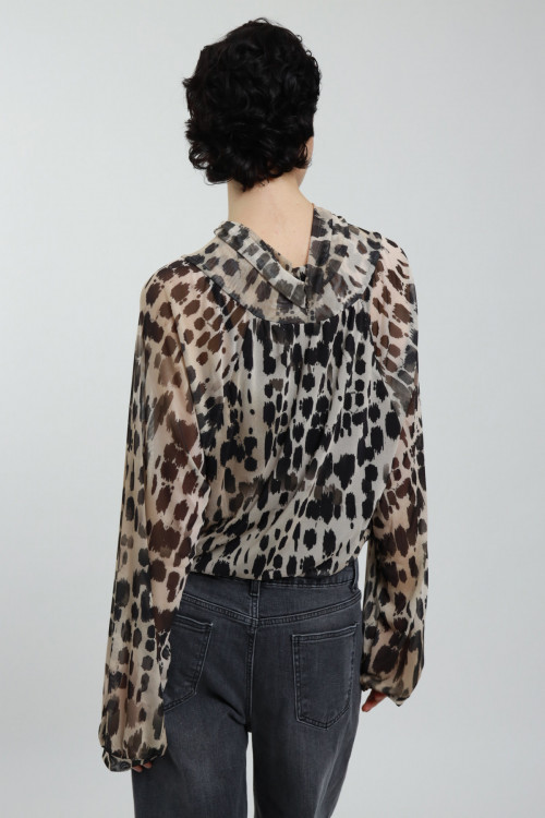 Susy Mix Blusa Cut-Out in Fantasia Nuovo