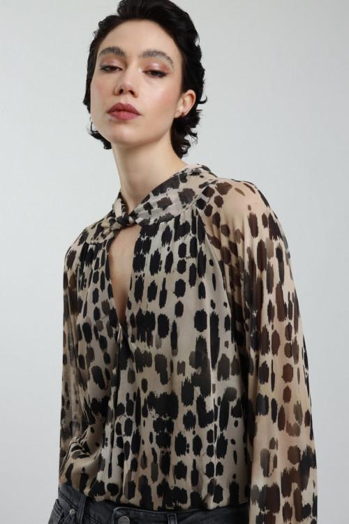 Susy Mix Blusa Cut-Out in Fantasia Nuovo