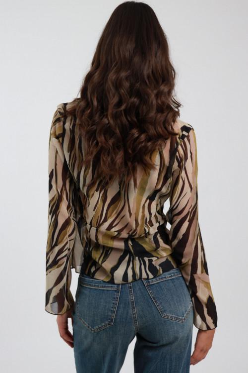 Susy Mix Maglia Scollo V Fantasia Soddisfazione Garantita