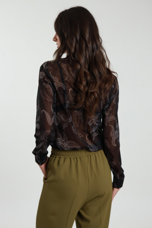 Susy Mix Camicia Fantasia Damascata Consegna Veloce